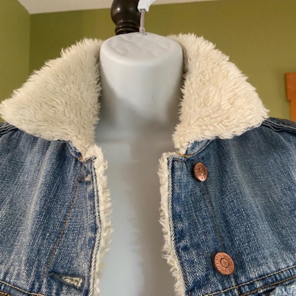 Maison Scotch Fleece Jean Vest - Picture 4 of 5